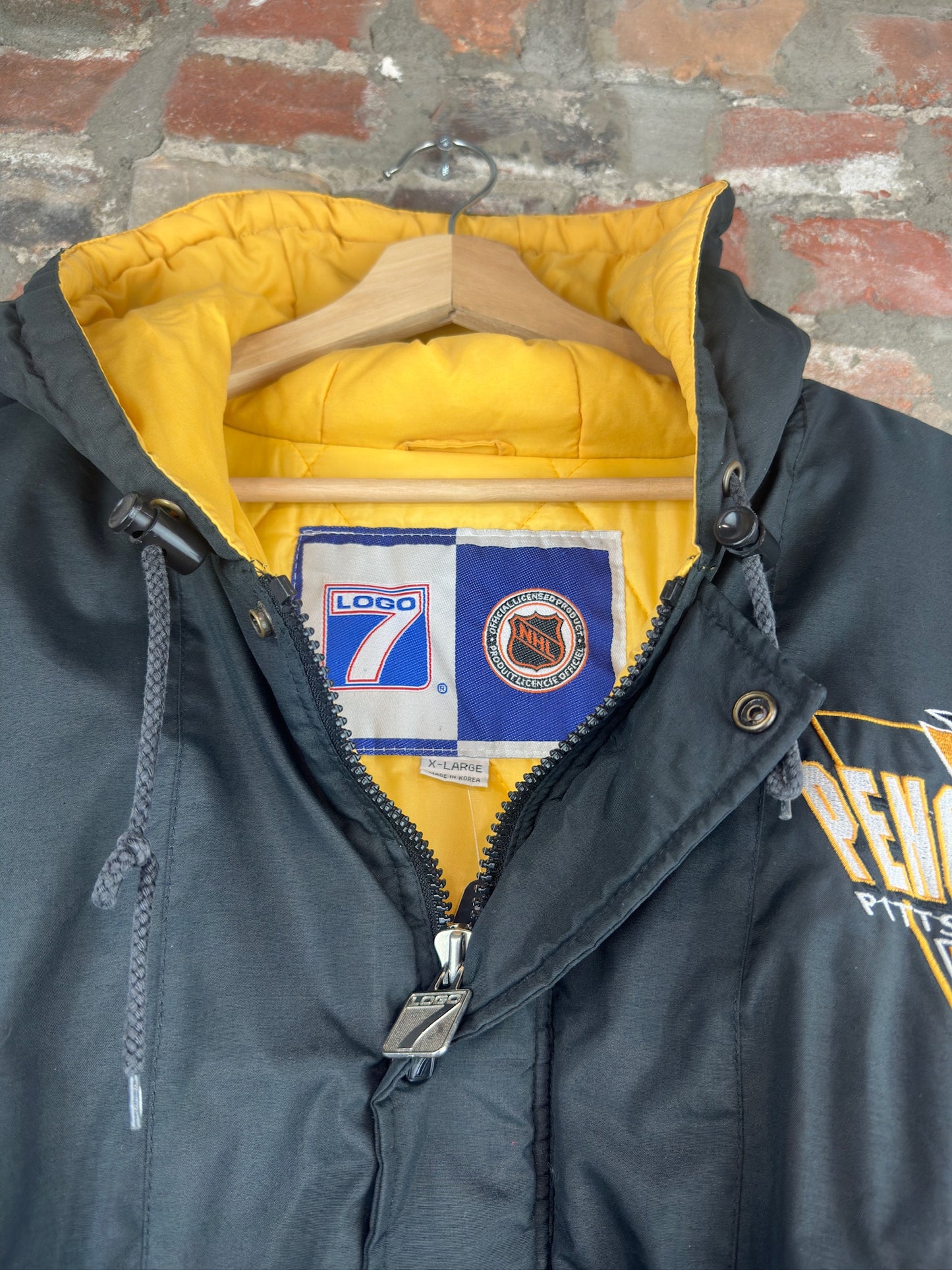 90s Pittsburgh Penguins Logo 7 Jacket Sz XL