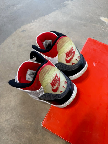 (10M) Jordan 3 SE Fire Red Denim
