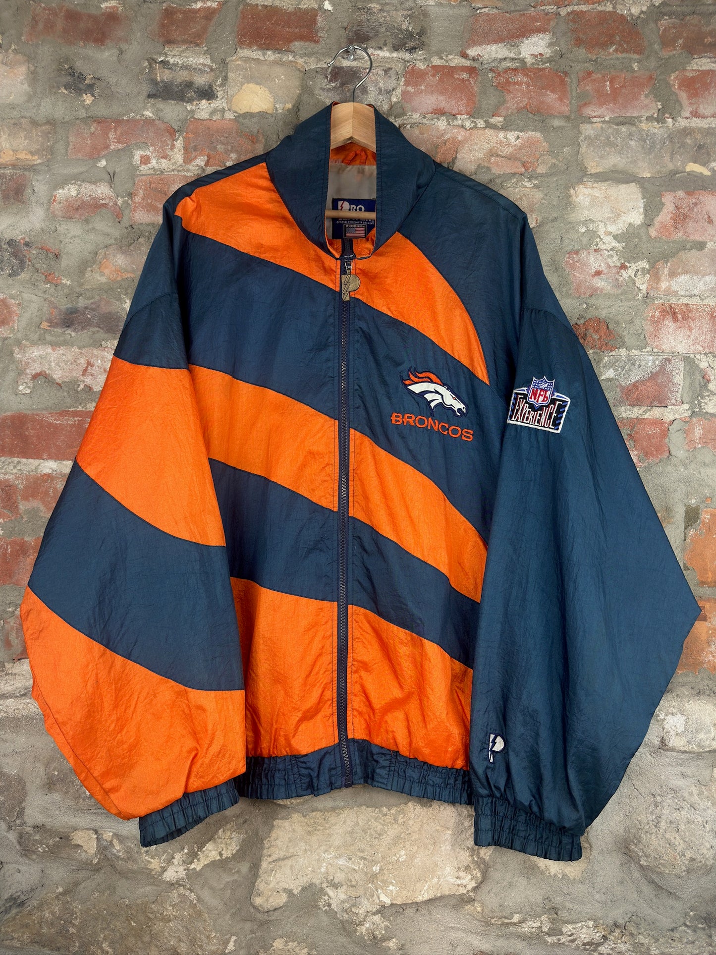 90s Denver Broncos Pro Player Windbreaker Sz L
