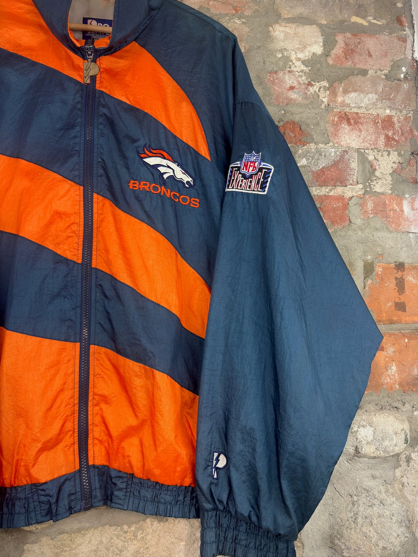 90s Denver Broncos Pro Player Windbreaker Sz L