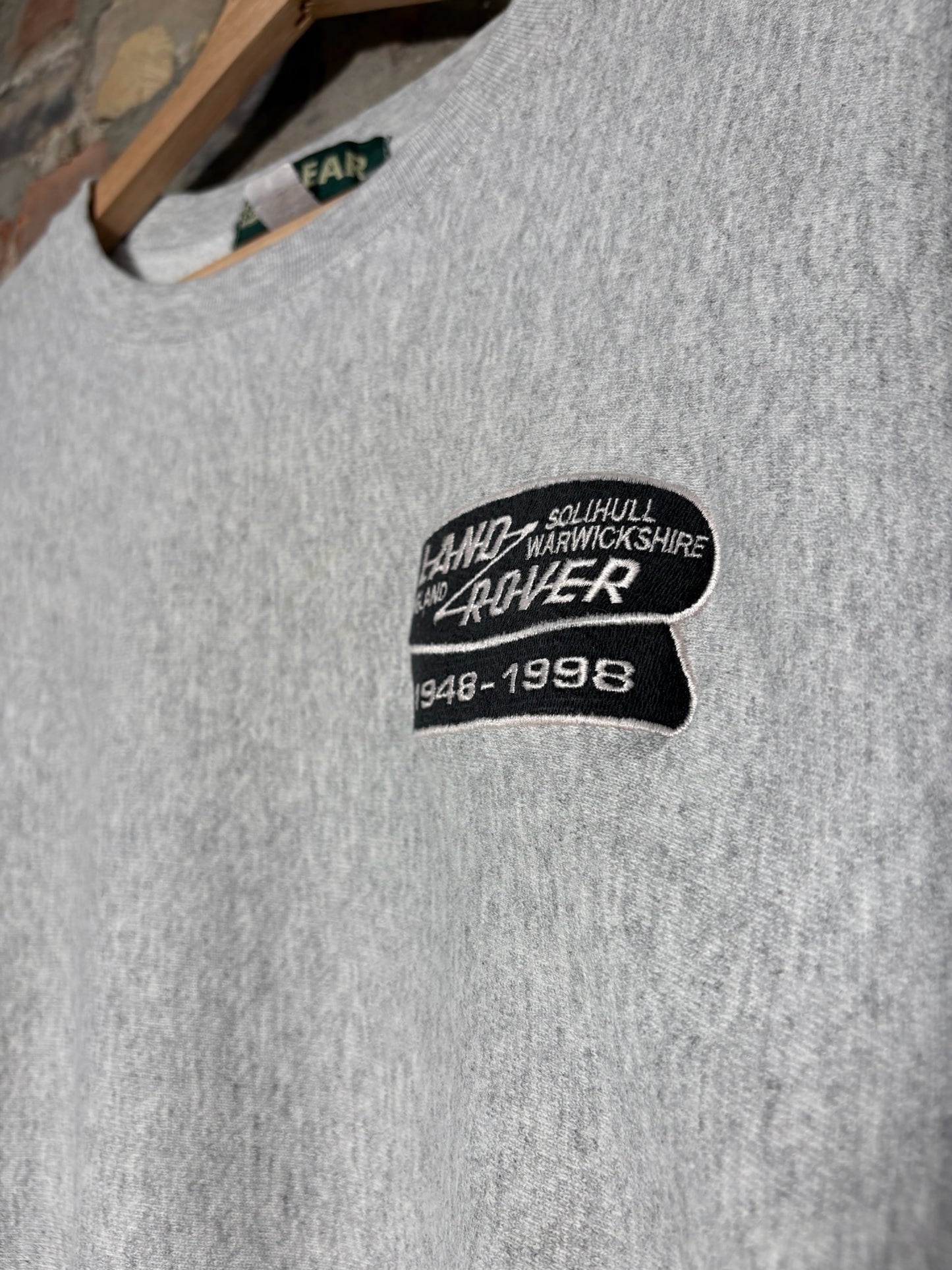 1998 Land Rover Grey Crewneck Sz L