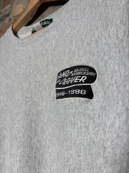1998 Land Rover Grey Crewneck Sz L