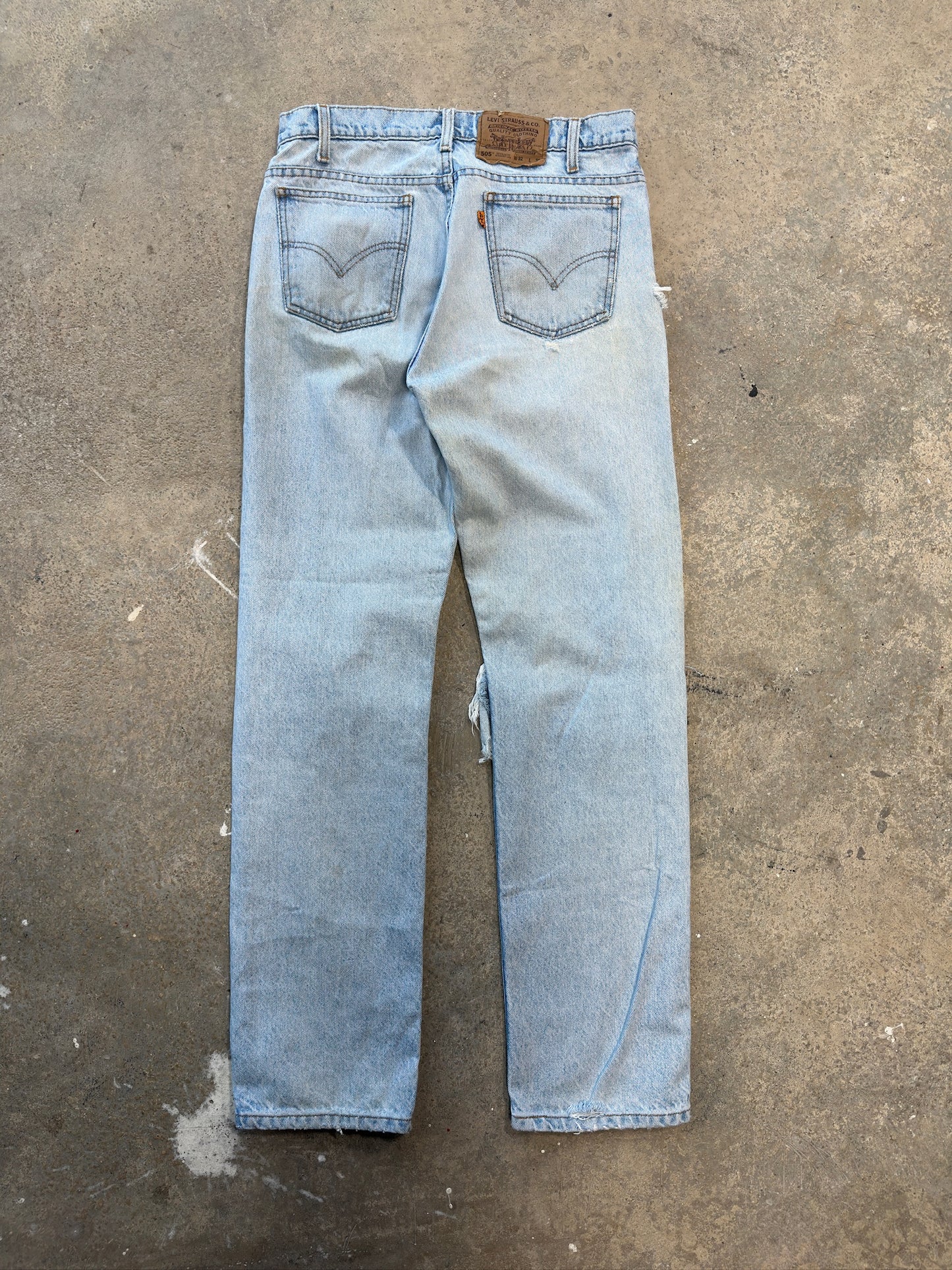 90s Levi 505 Orange Tab Denim Sz 32x32"