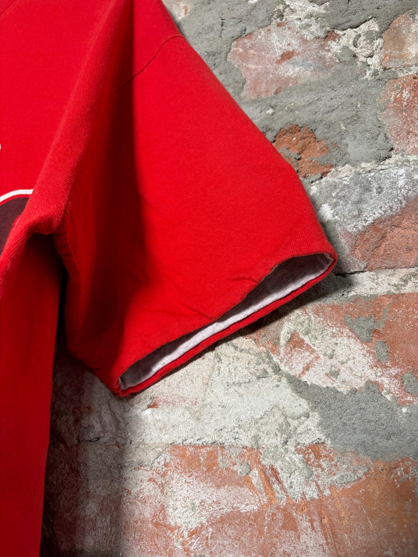 90s Chicago Bulls Tee Red Sz M