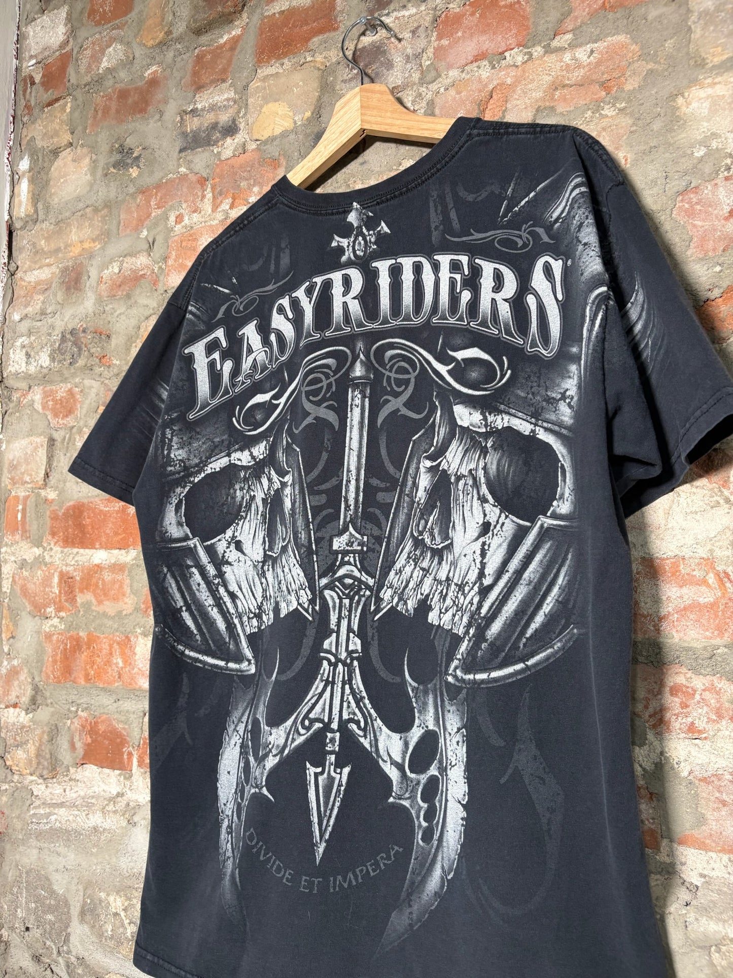 Y2K Easyriders Aop Tee Black Sz L