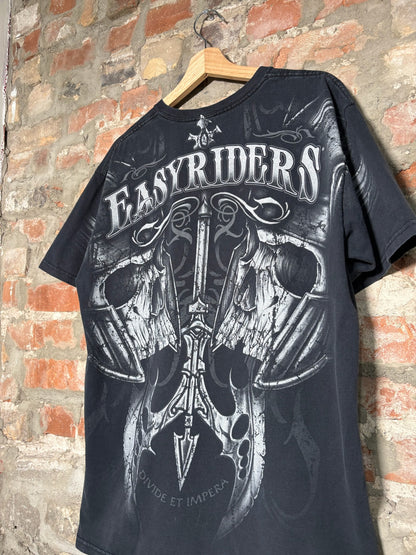 Y2K Easyriders Aop Tee Black Sz L
