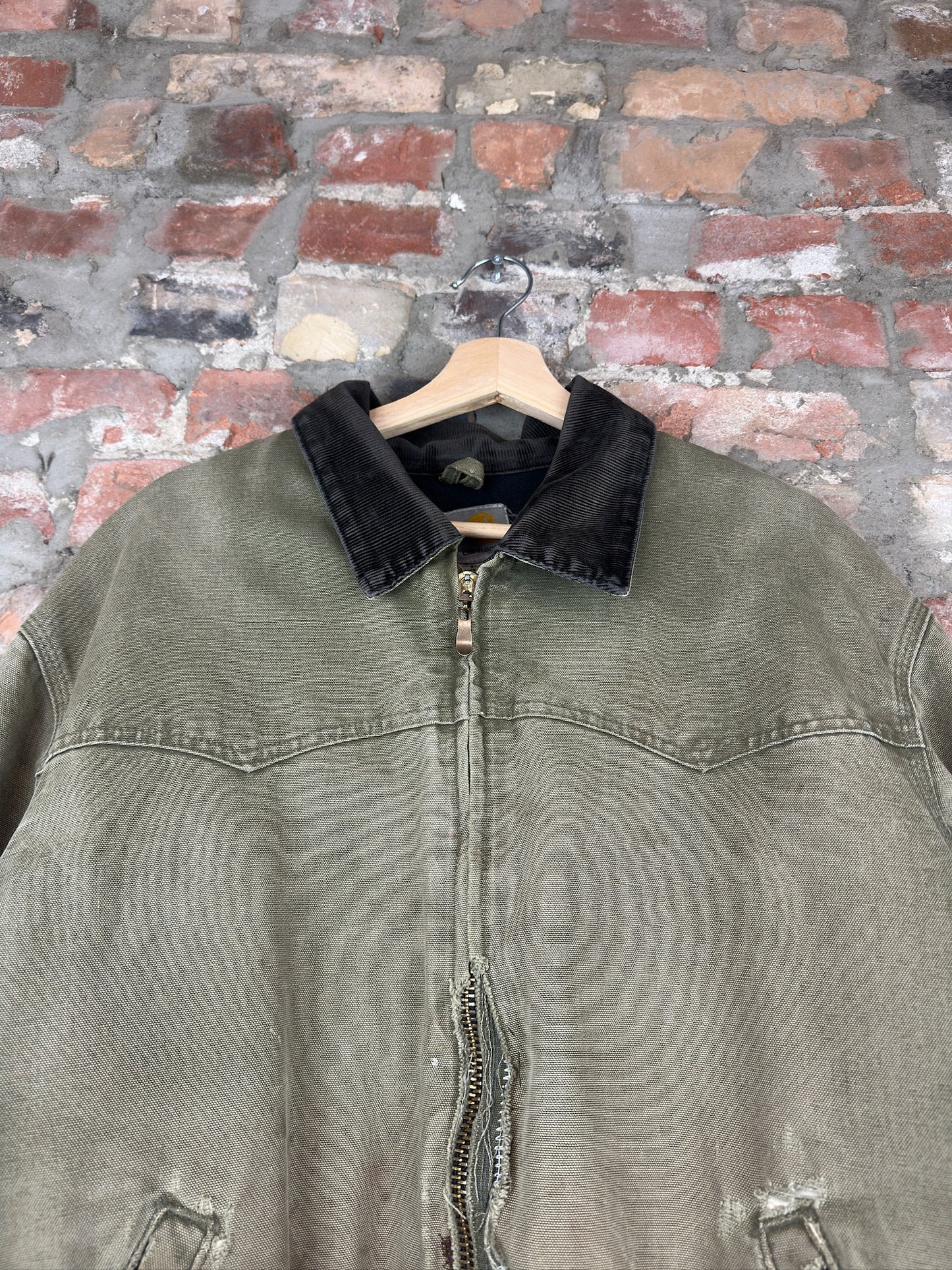 90s Carhartt Thrased Sante Fe Type Jacket Sz XL