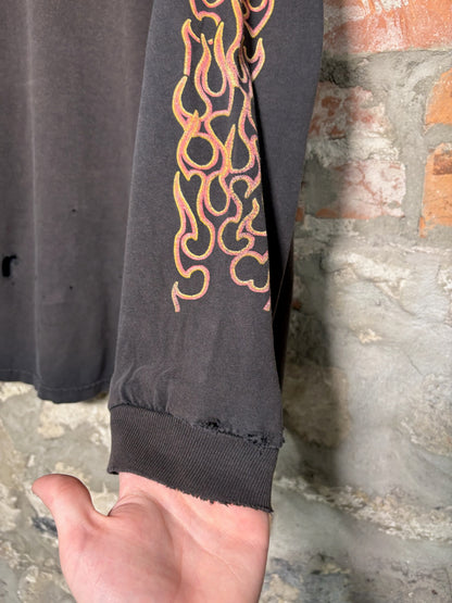 Y2K Flames Bike Faded Longsleeve Sz XXL