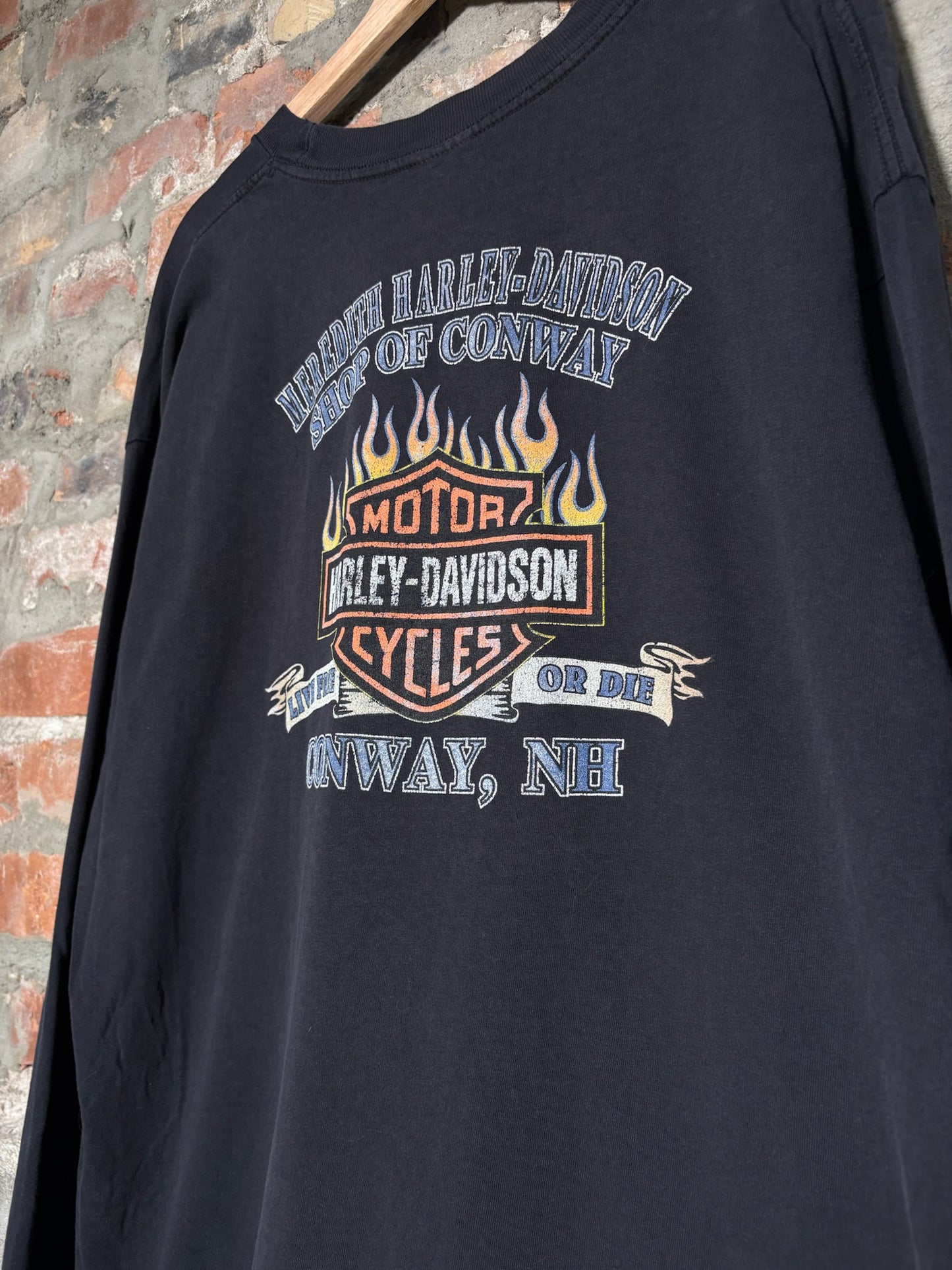 00s Harley Davidson Conway Longsleeve Black Sz XXL