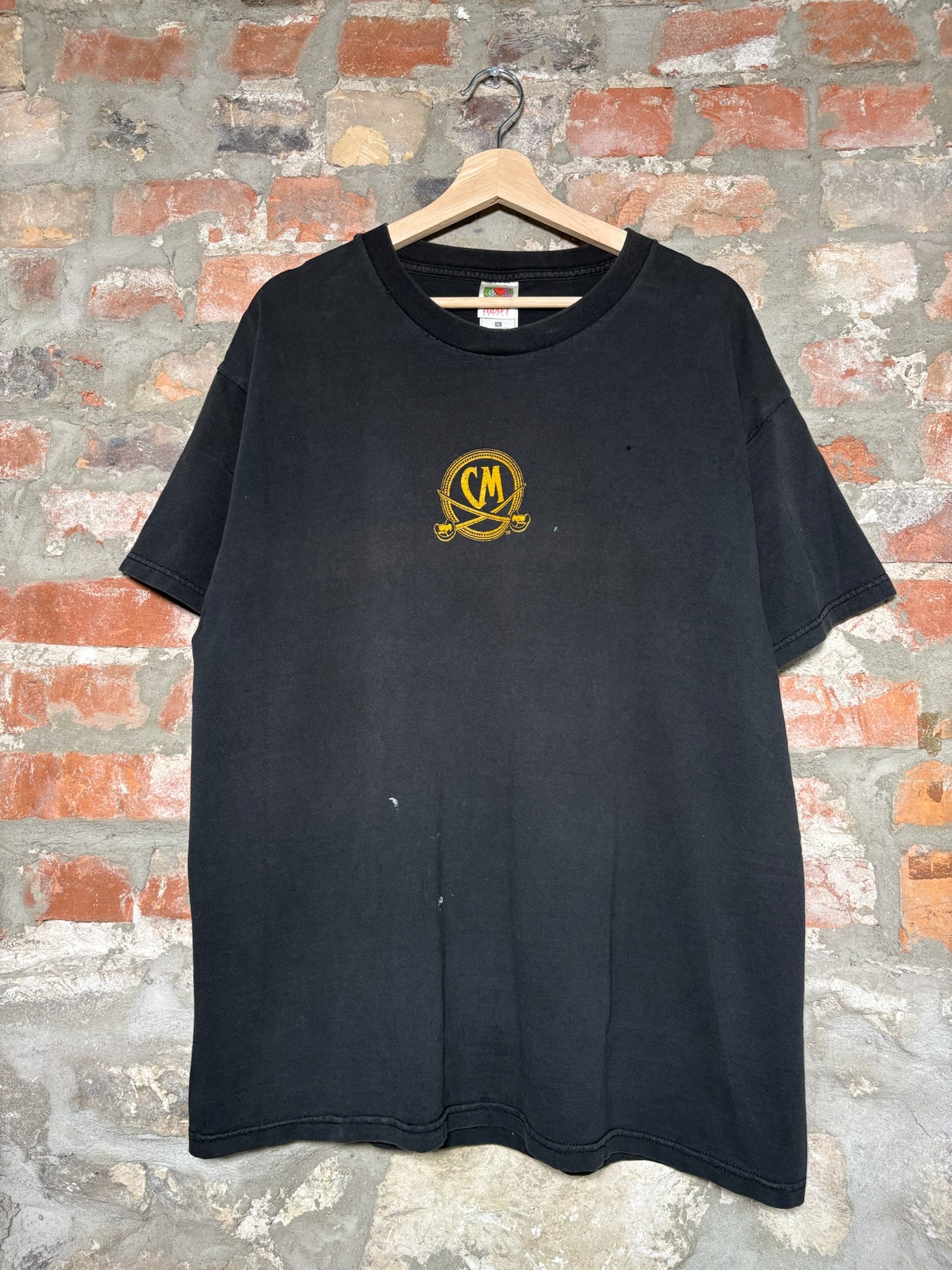 Y2K Captain Morgan Tee Black Sz XL