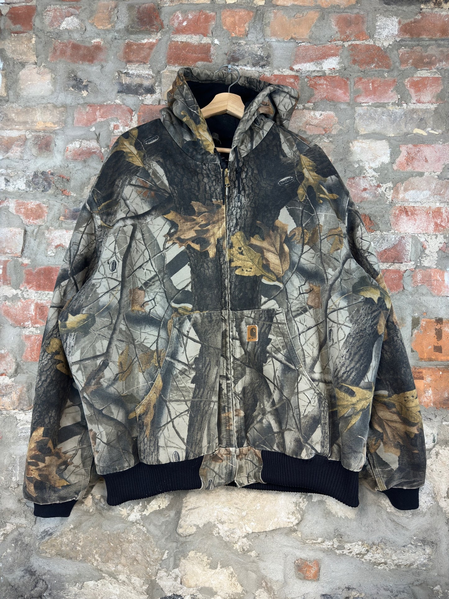 00s Carhartt Real Tree Hooded Jacket Sz XL