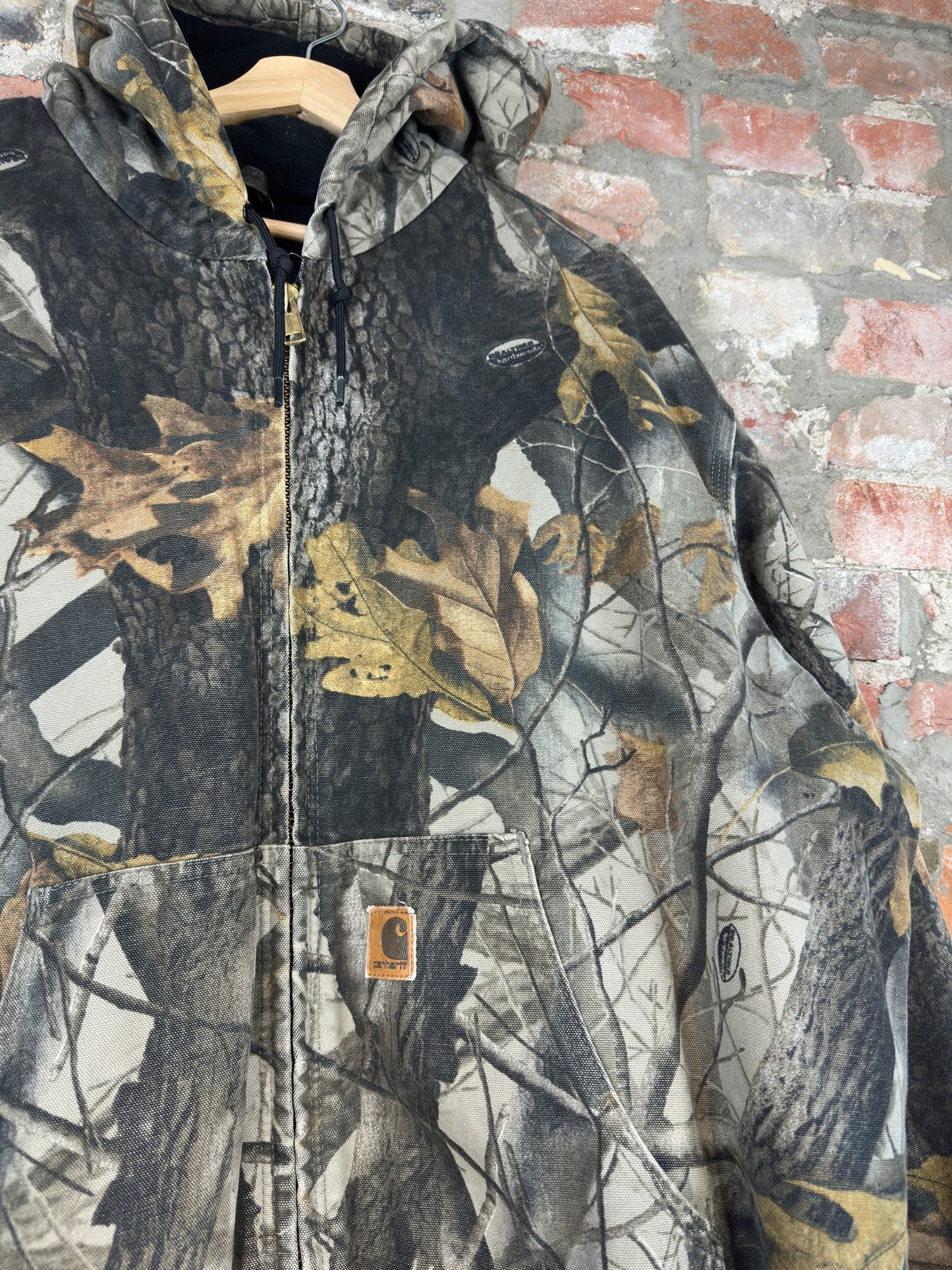 00s Carhartt Real Tree Hooded Jacket Sz XL