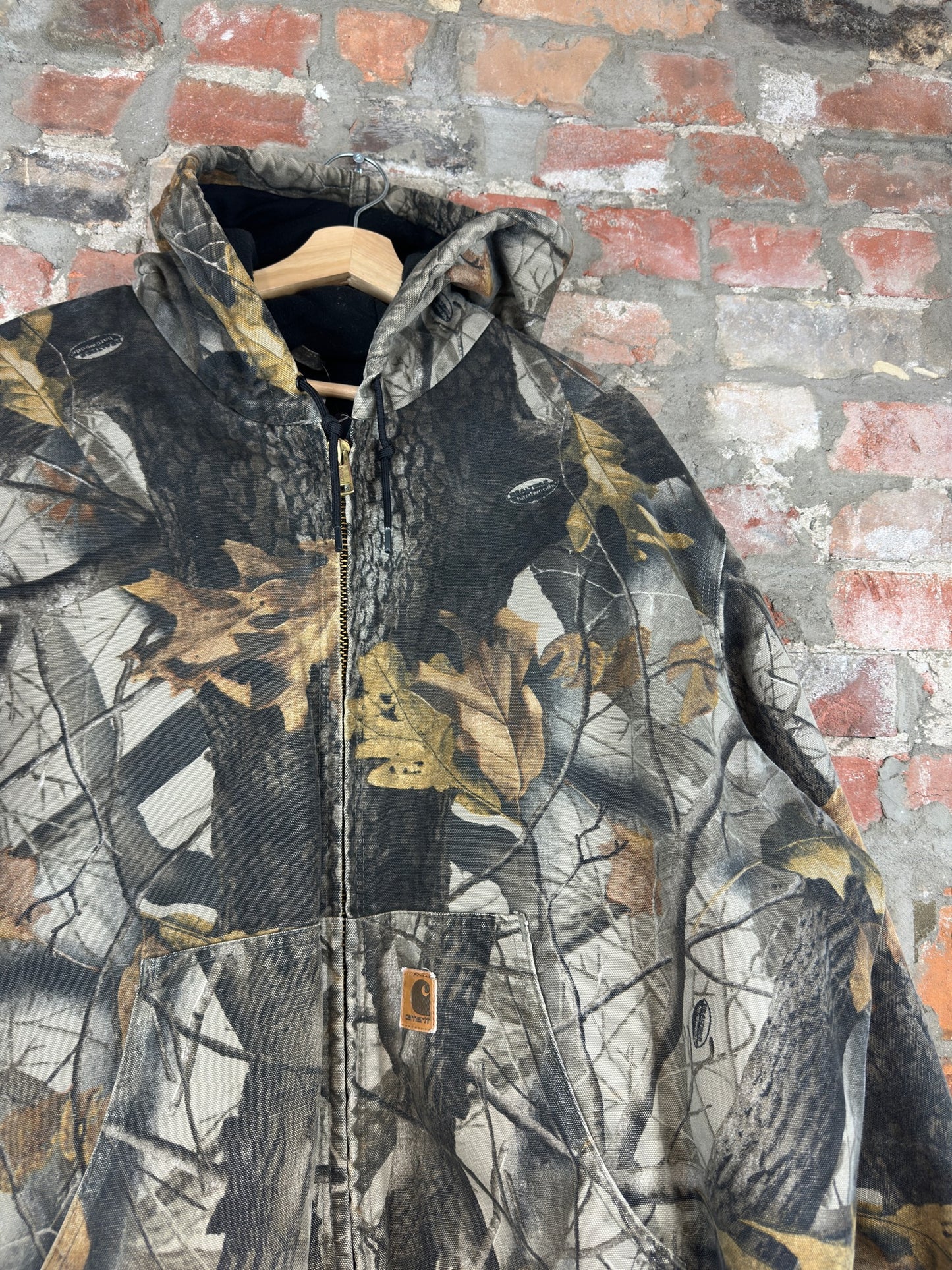 00s Carhartt Real Tree Hooded Jacket Sz XL