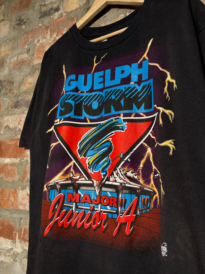 90s Guelph Storm Major Junior Tee Black Sz XL