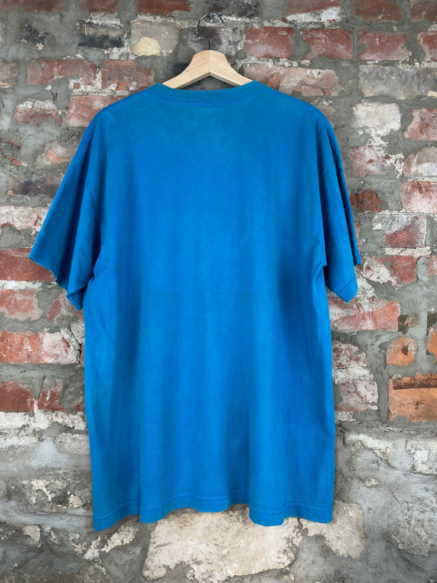 Stussy Small Logos Teal Tee Sz XL