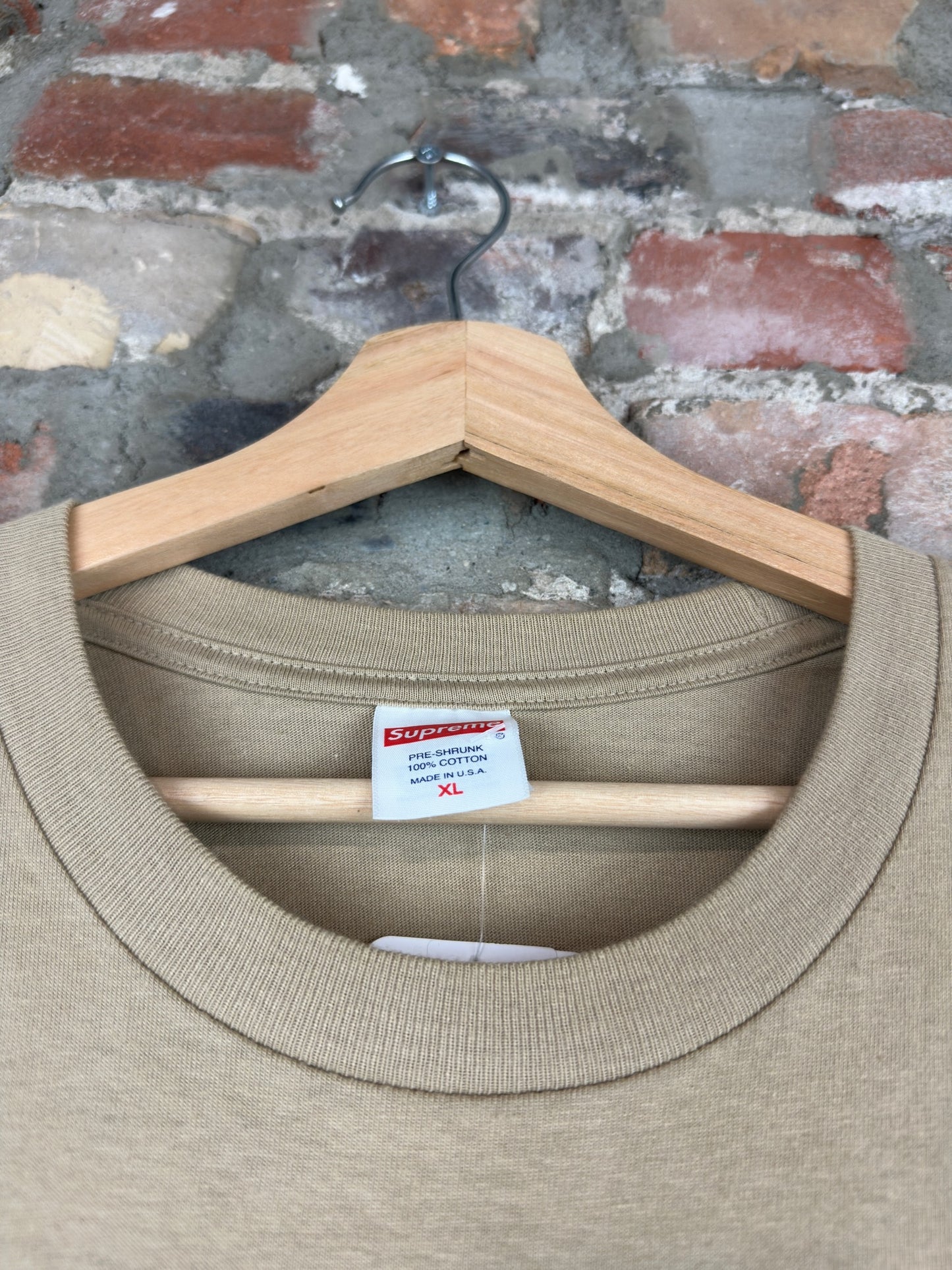 Supreme Get What You Want Tan Tee Sz XL