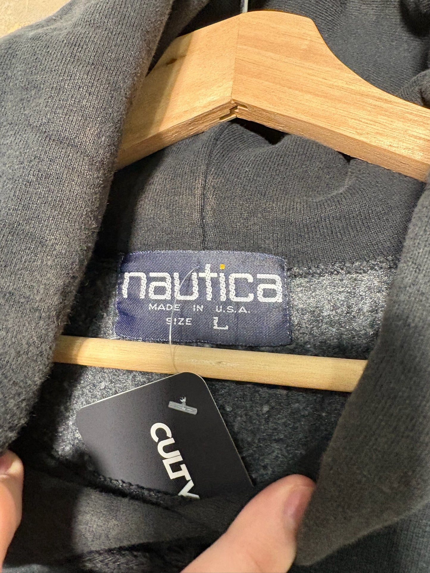 00s Nautica Competition Hoodie Black Sz L