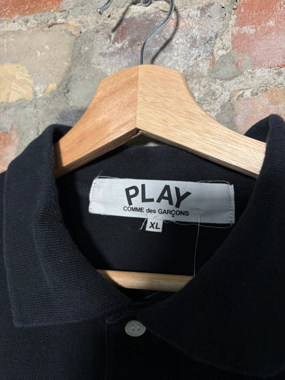 CDG Double Heart Polo Shirt Sz XL