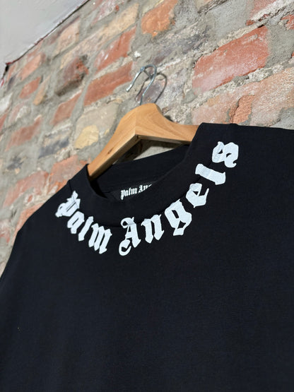Palm Angles Script Collar Tee Sz S