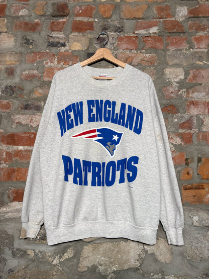 1997 New England Patriots Crewnck Grey Sz XL