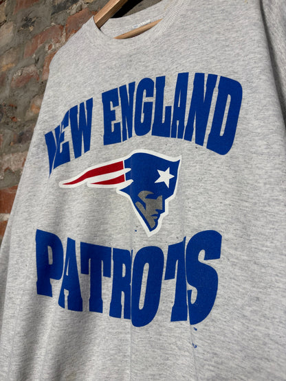 1997 New England Patriots Crewnck Grey Sz XL