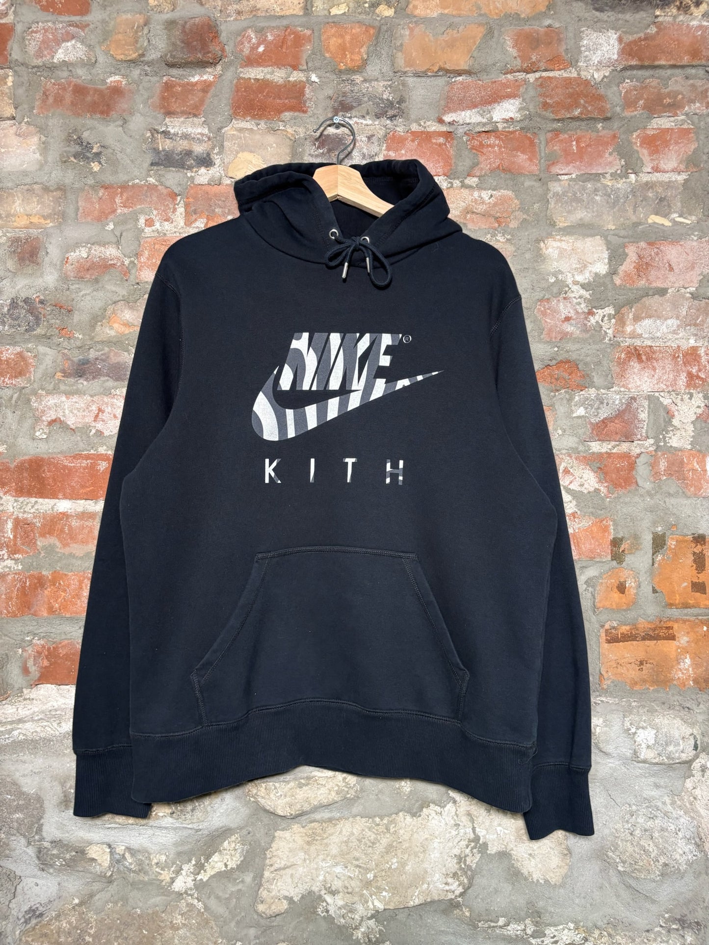 Nike x Kith Hoodie Black Sz L