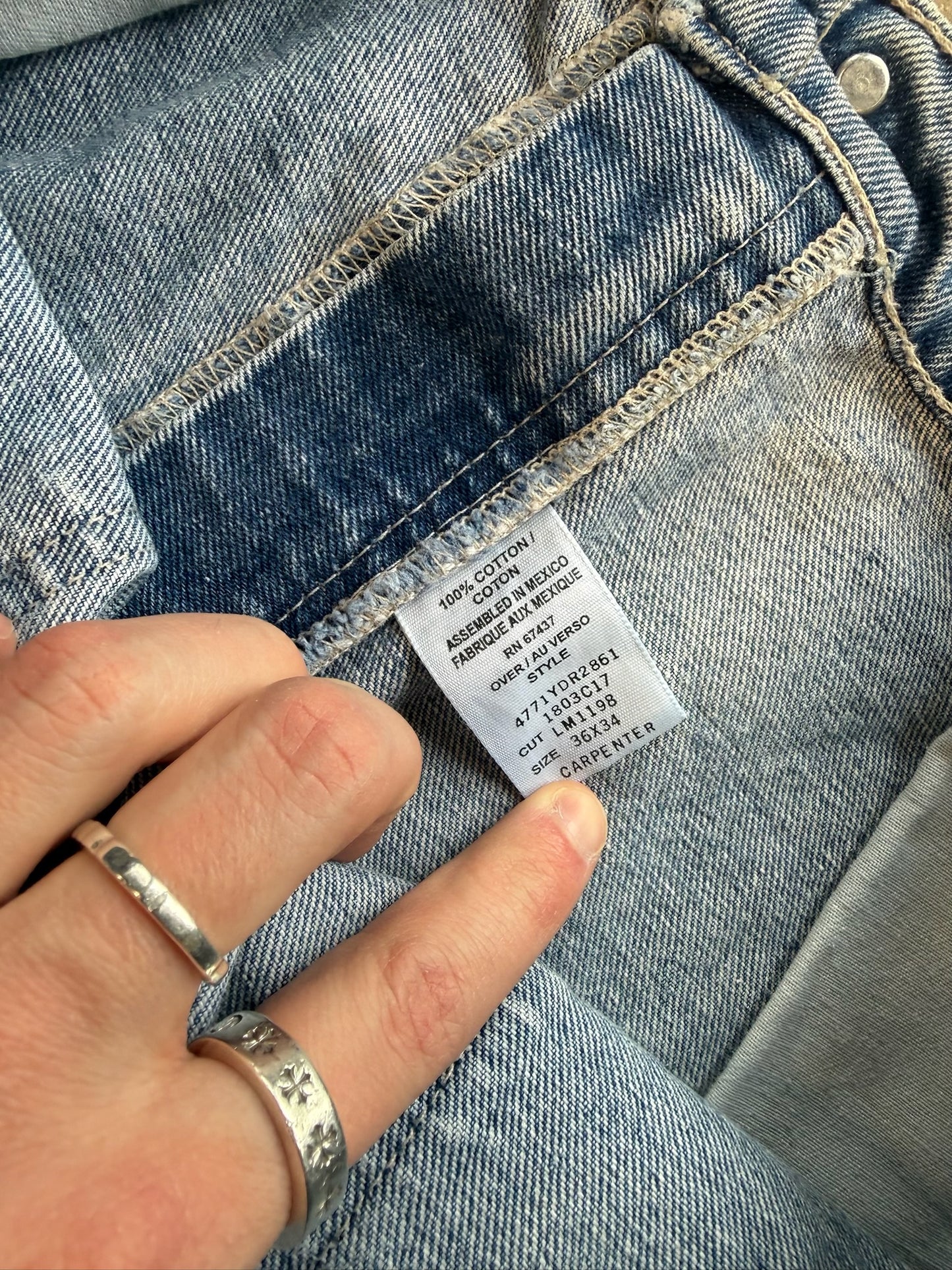 (36W) Y2K Polo Denim Carpenter Pants