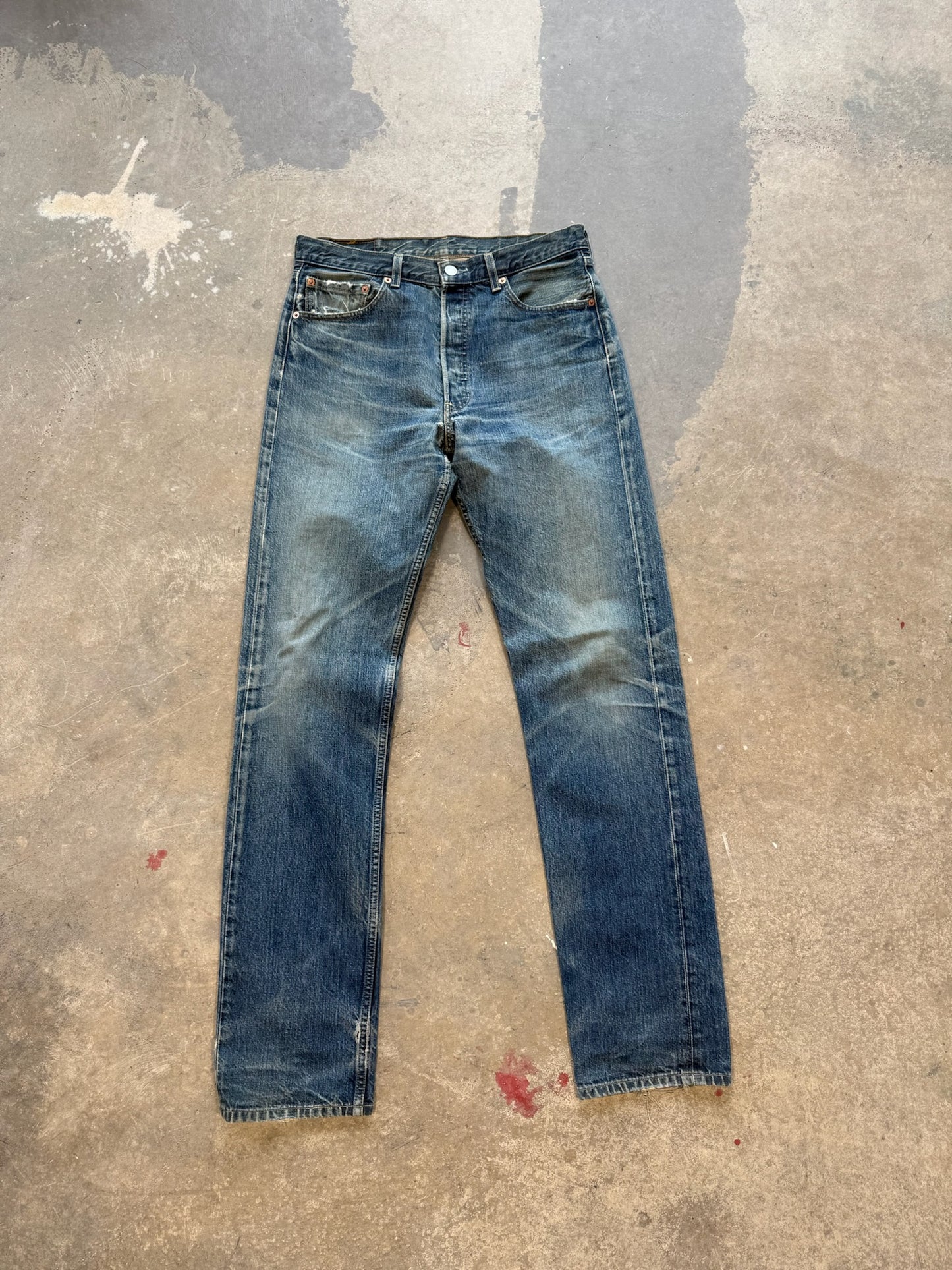 (33) Vtg Levi’s Salvaged Denim 501’s