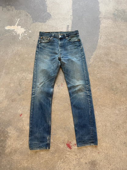 (33) Vtg Levi’s Salvaged Denim 501’s