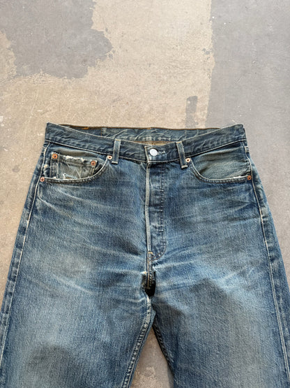 (33) Vtg Levi’s Salvaged Denim 501’s