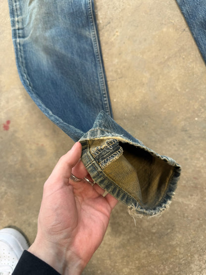 (33) Vtg Levi’s Salvaged Denim 501’s
