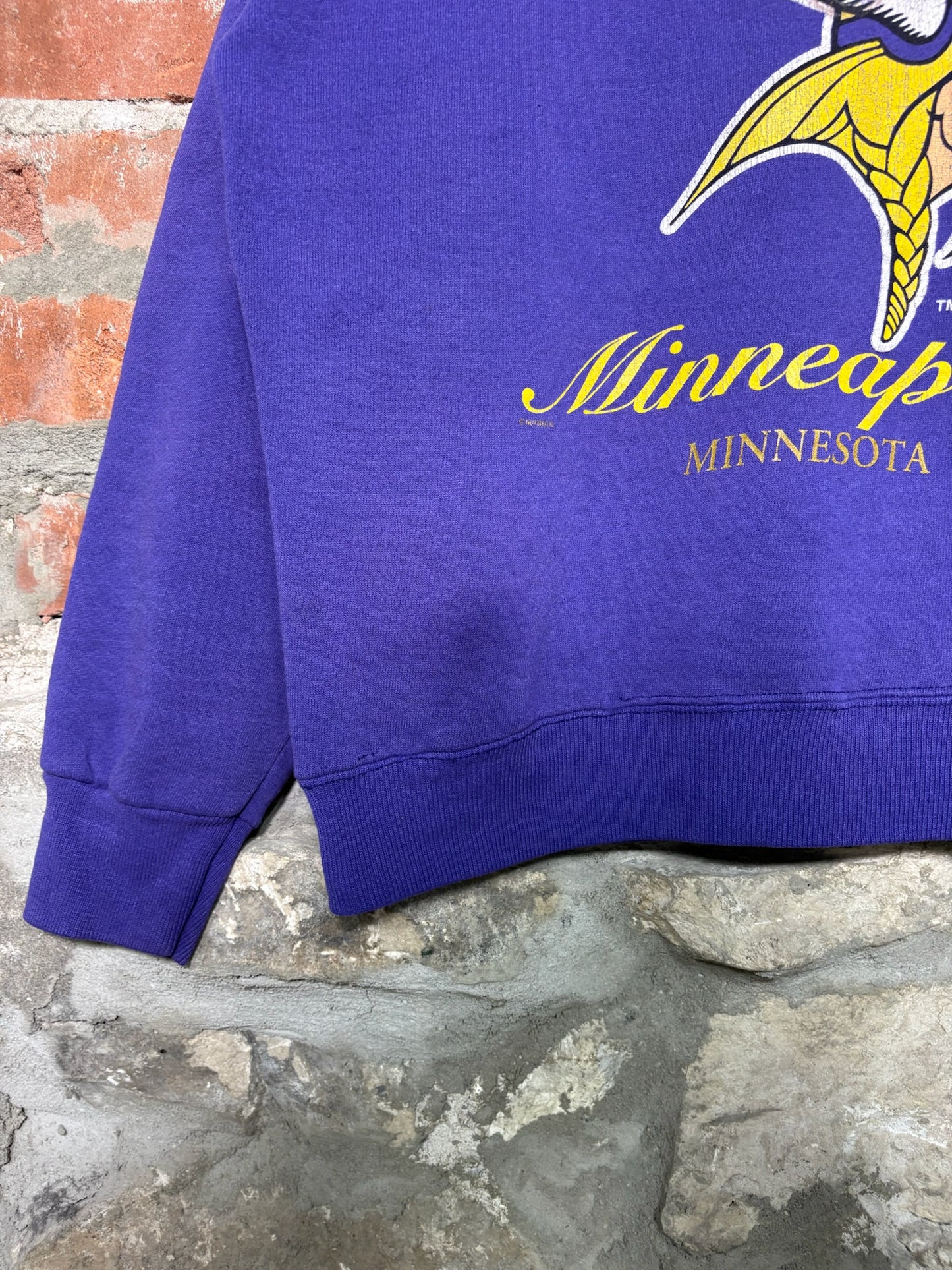 1996 Vikings NFL Crewneck Purple Sz XL