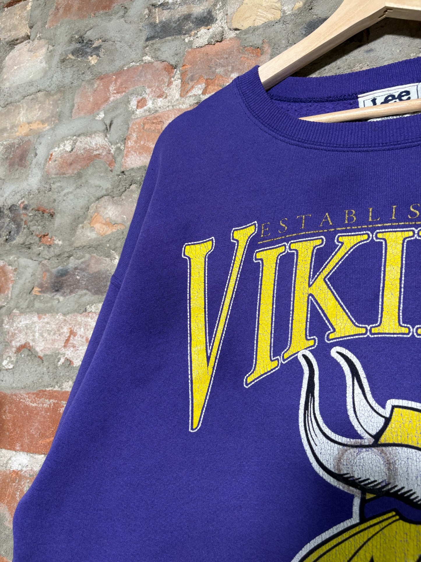 1996 Vikings NFL Crewneck Purple Sz XL
