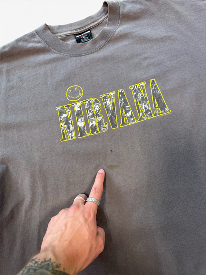 (XL) 90’s Nirvana Spell Out Tee