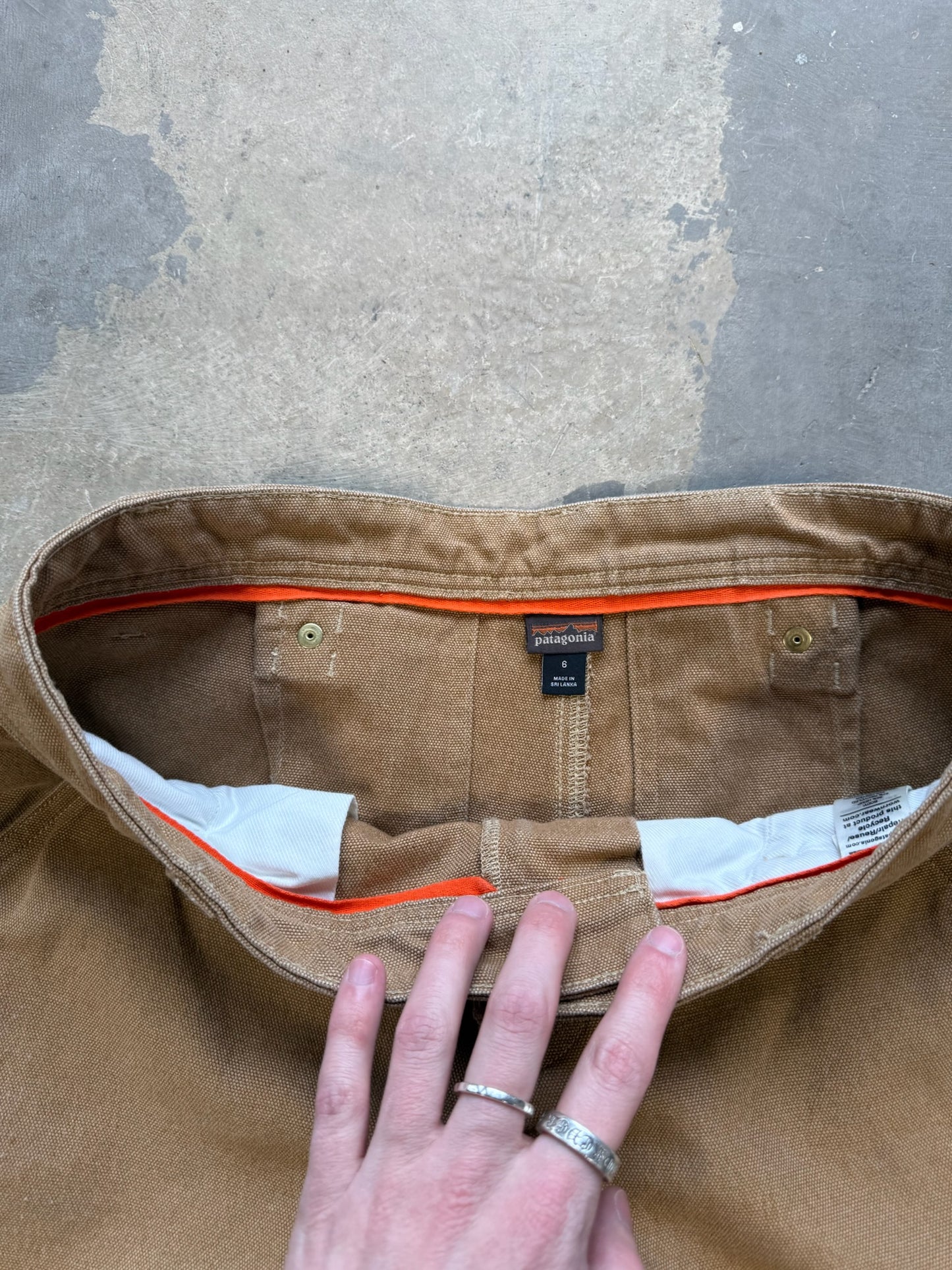 (32 Waist) Vtg Patagonia Buckle Back Double Knee Pants