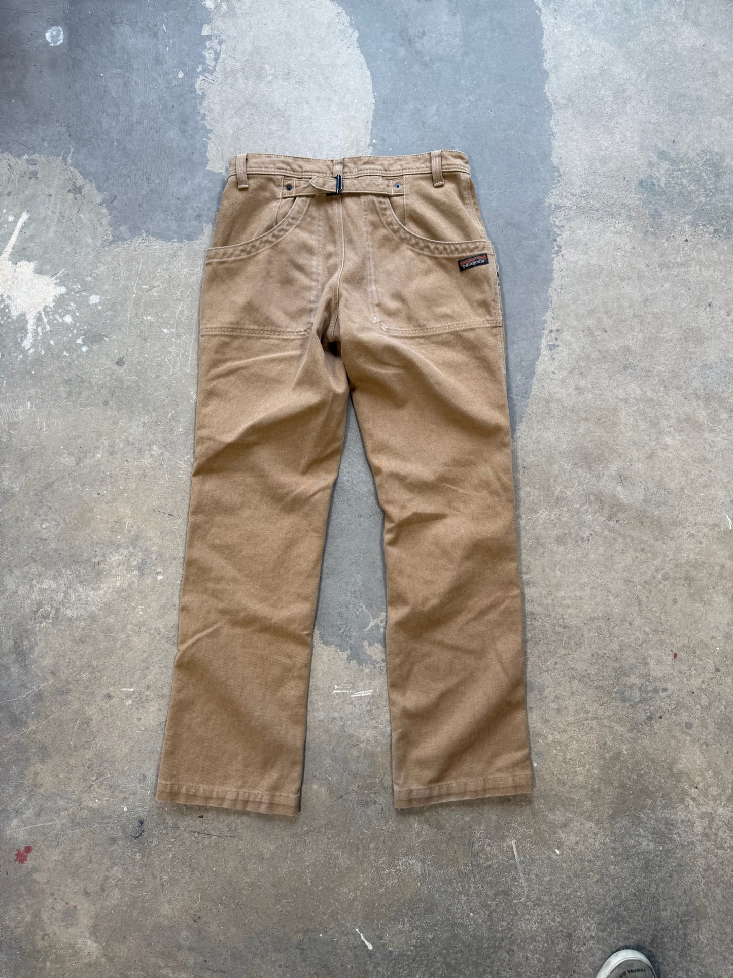 (32 Waist) Vtg Patagonia Buckle Back Double Knee Pants