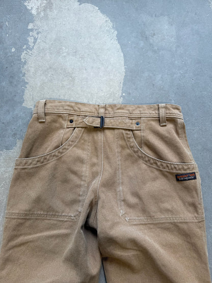 (32 Waist) Vtg Patagonia Buckle Back Double Knee Pants