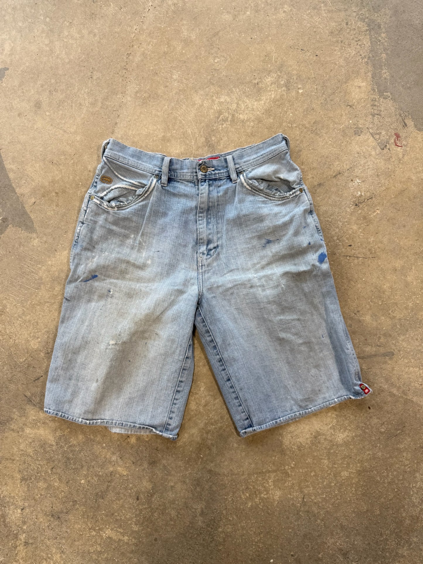 (32W) Y2K Ecko Faded Jorts