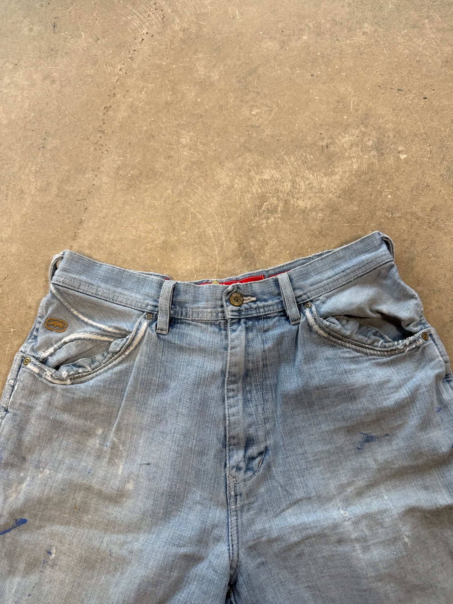 (32W) Y2K Ecko Faded Jorts