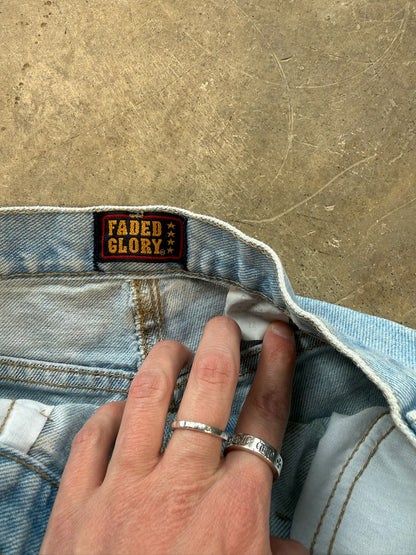 (29W) Y2K Faded Glory Denim Jorts