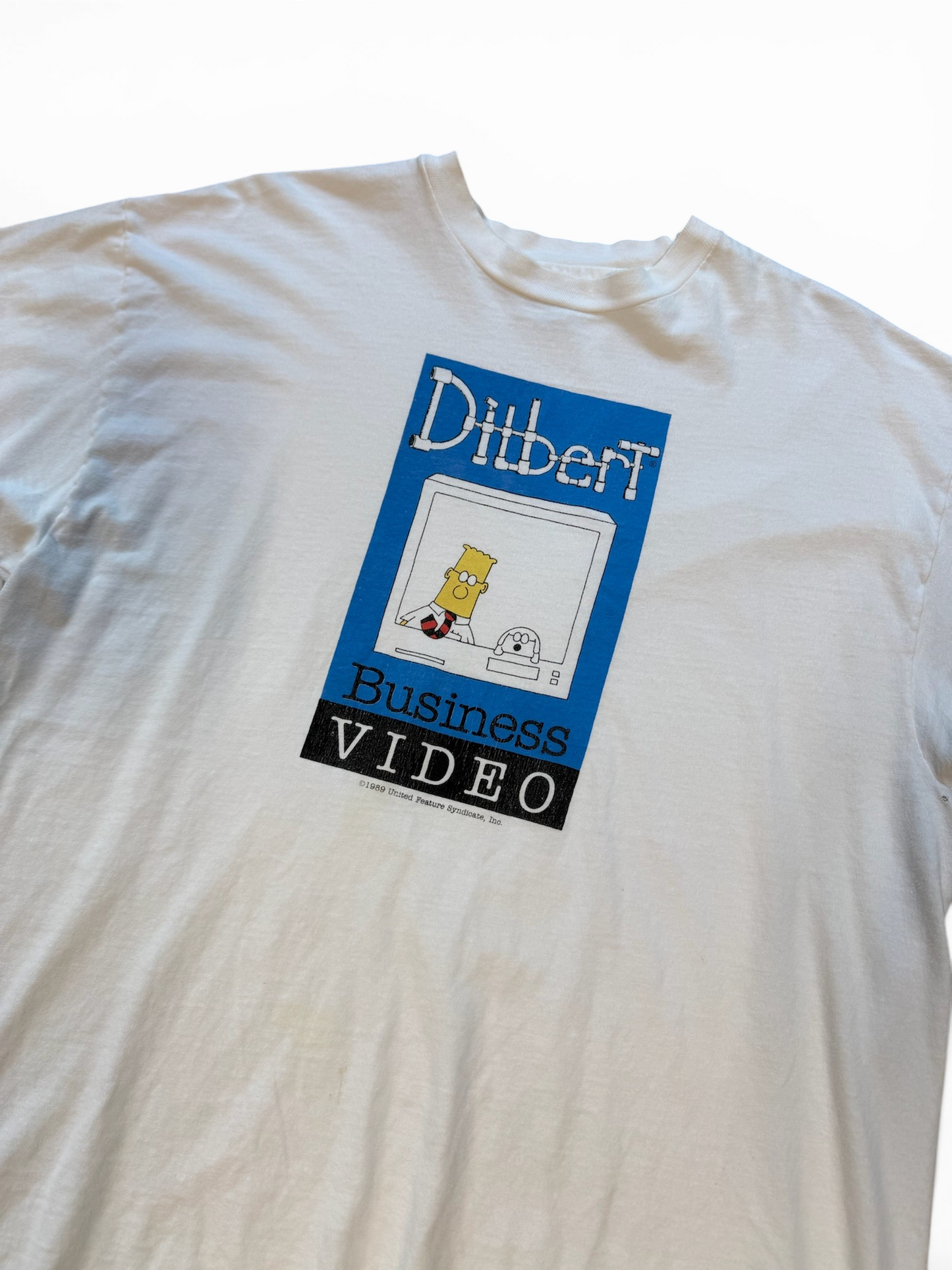 (XL) Vintage 90s Dilbert Business Video Tee