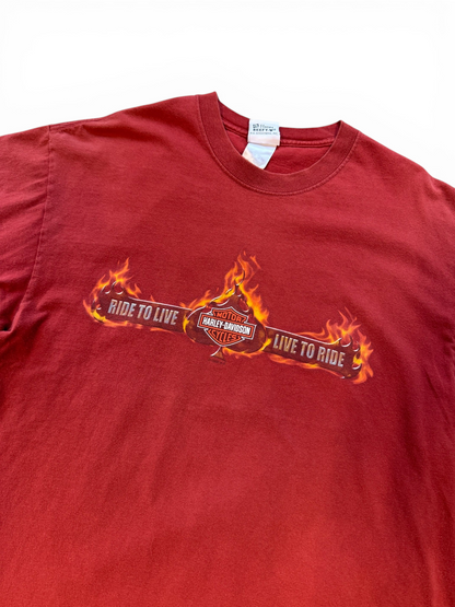 (XL) Vintage 00s Harley Davidson Aviation Tee