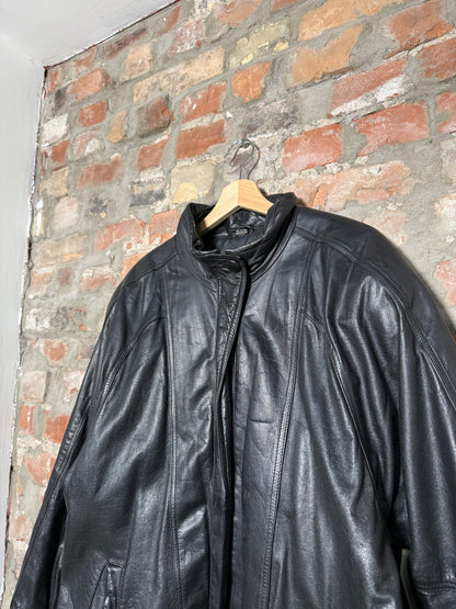 (L) Vtg "Very Trendy" Leather Jacket
