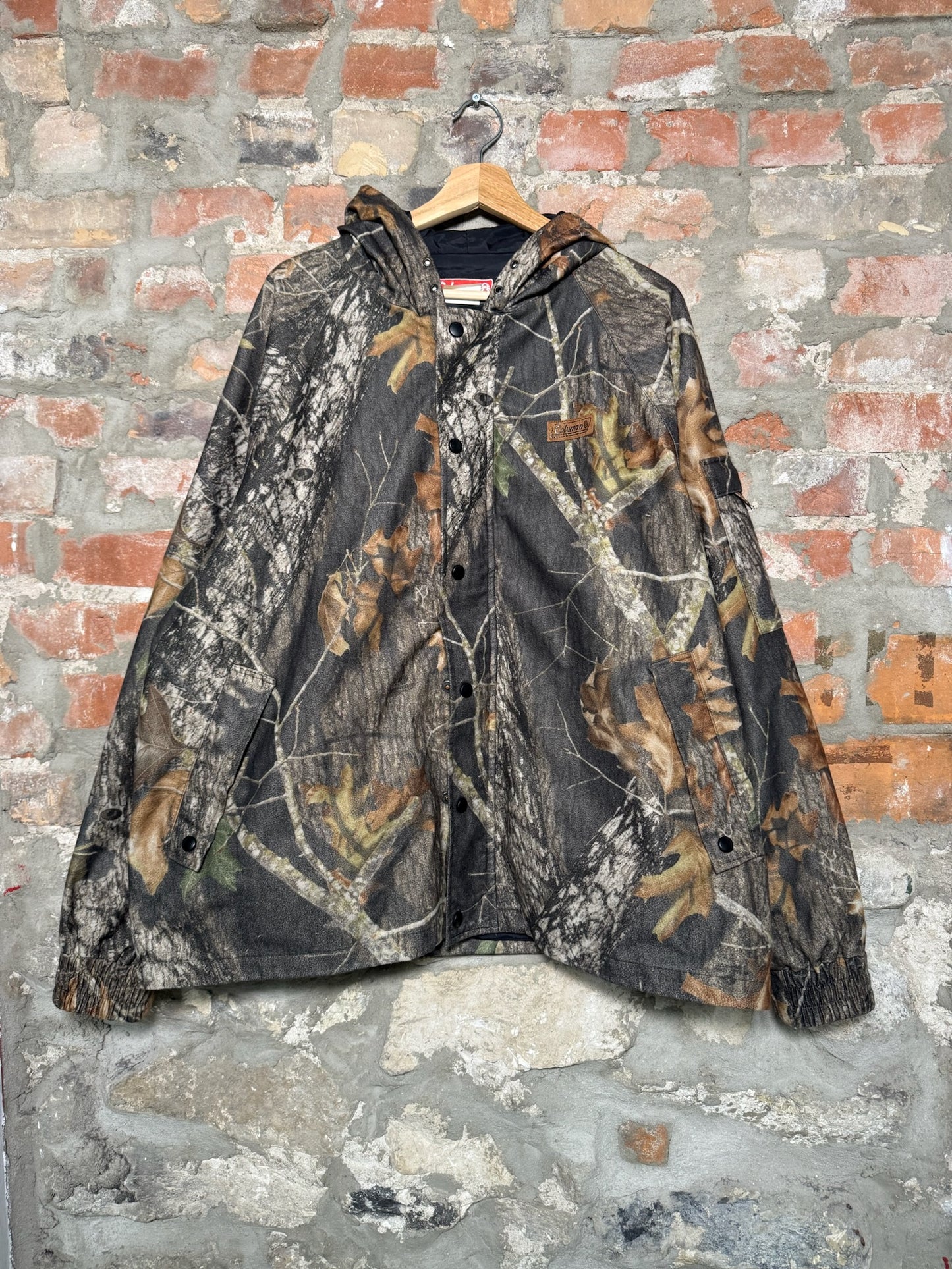 (XL) Vtg Coleman Camo Overcoat