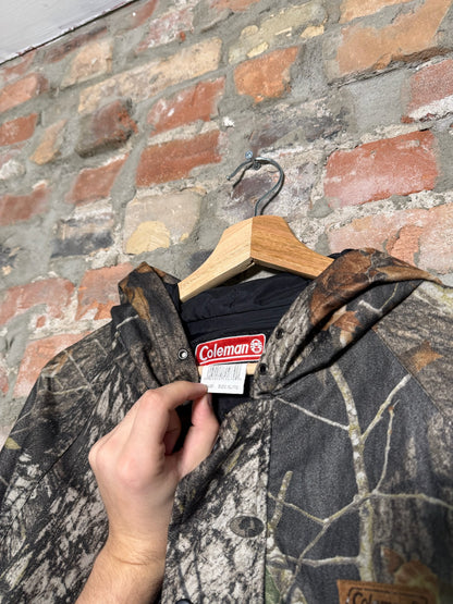 (XL) Vtg Coleman Camo Overcoat
