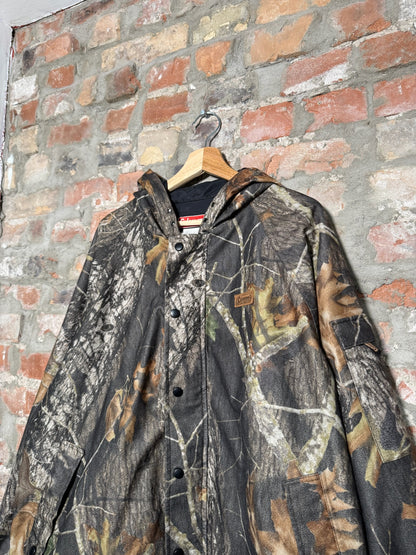 (XL) Vtg Coleman Camo Overcoat