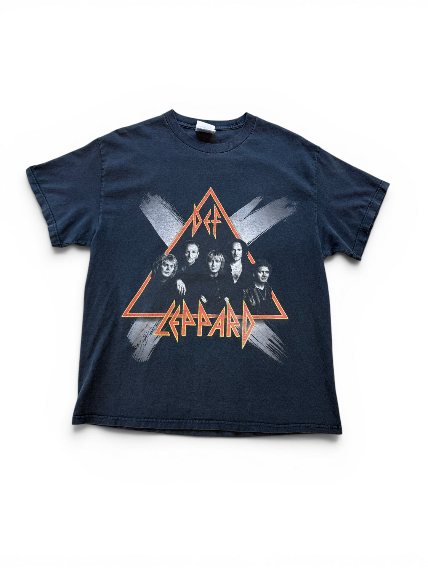 (L) Vtg 2002 Def Leppard Faded Band Tee