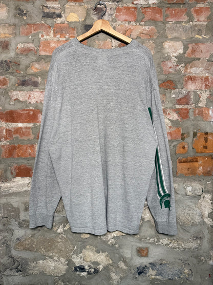 (XL) 00s Nike Michigan State Grey Long Sleeve Shirt