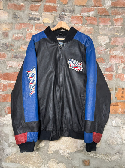 (XXL) 2002 XXXVI Leather Super Bowl Jacket