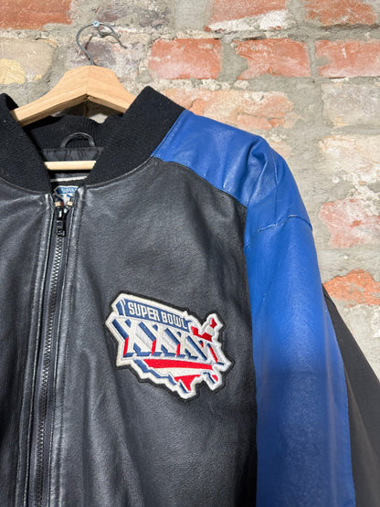 (XXL) 2002 XXXVI Leather Super Bowl Jacket